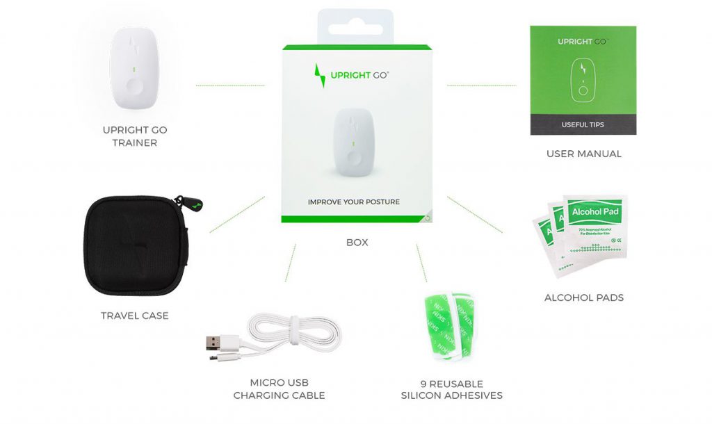 Upright Go posture device kit