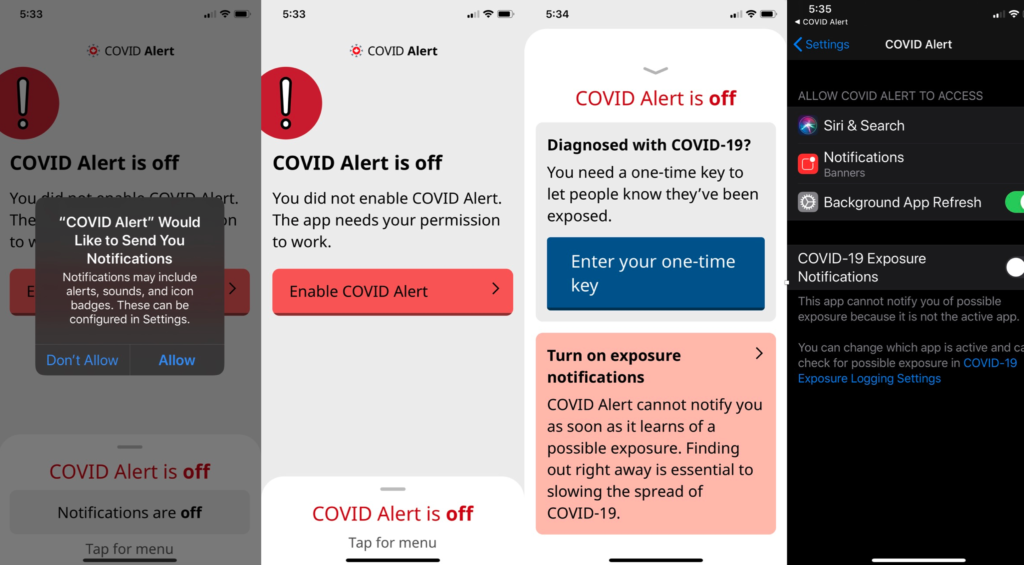 COVID Alert Notifications