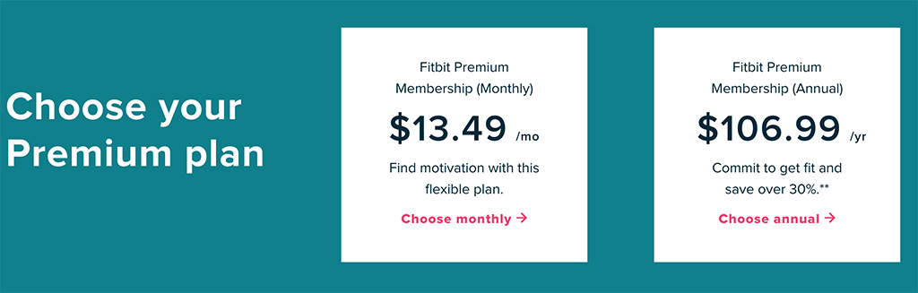 fitbit premium monthly