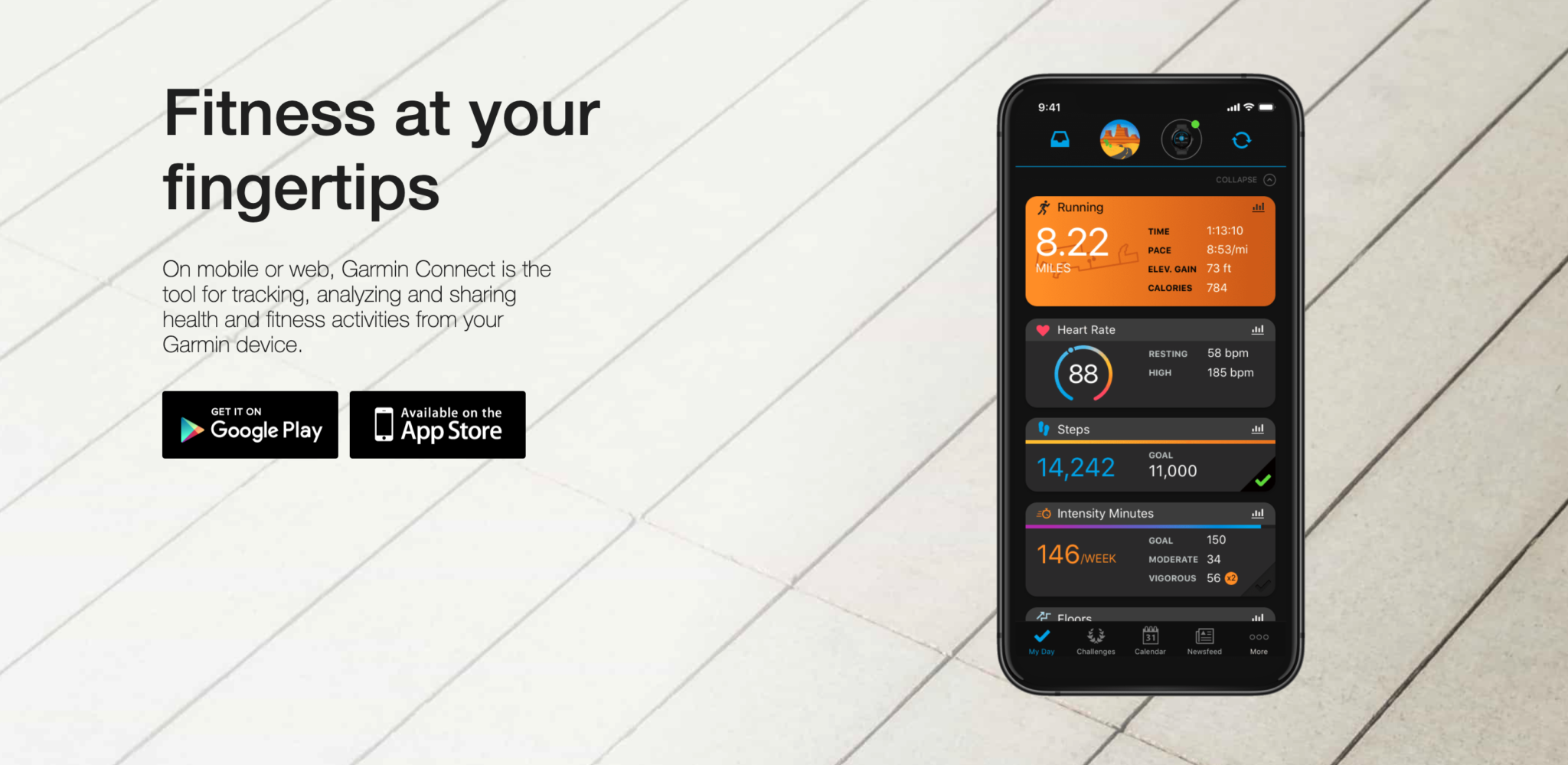 garmin connect and runkeeper