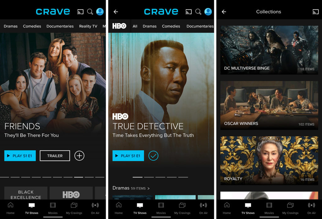 Crave tv outlet shows