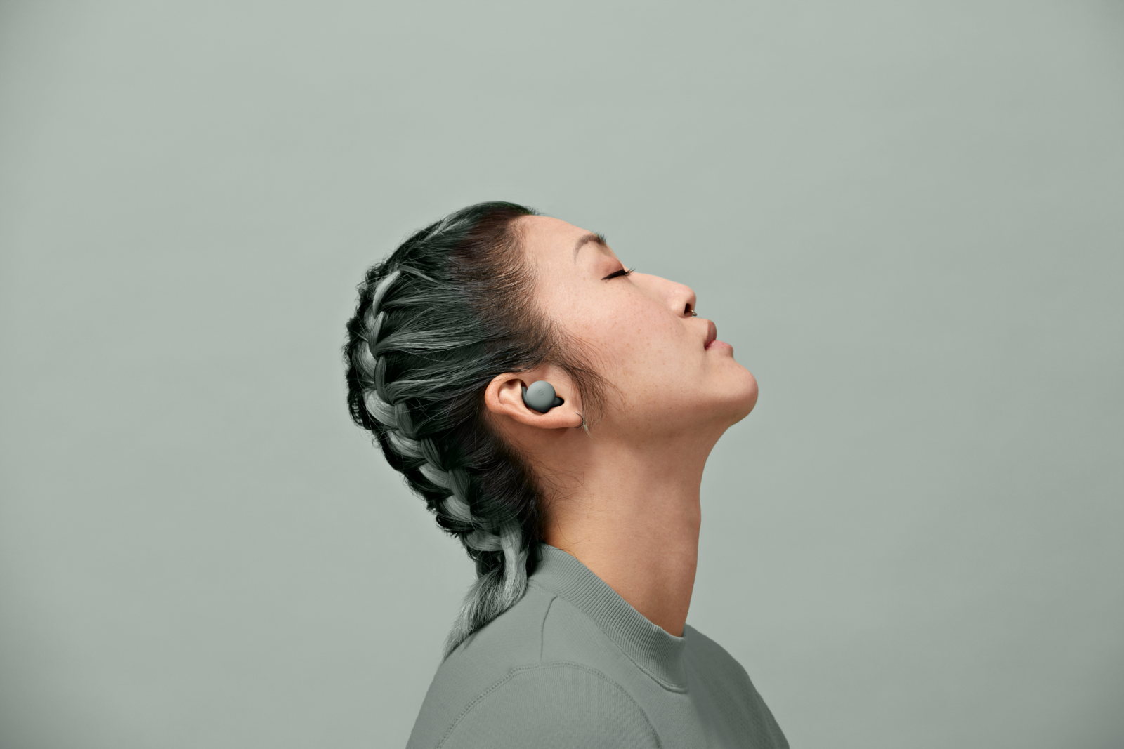 人気超激安Pixel Buds A-series Dark olive ヘッドフォン/イヤフォン